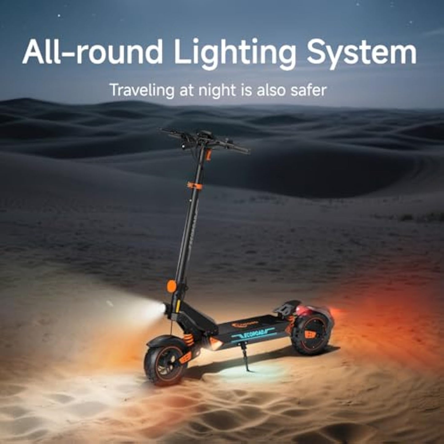 ET8 Electric Scooter, Powerful 1000W Motor & 32 MPH Max Speed, Electric Scooter Adults with 10" Off-Road Tires, 50 Miles Long Range, 4-Speed Modes & Cruise Control, Color Display(48V 20Ah)